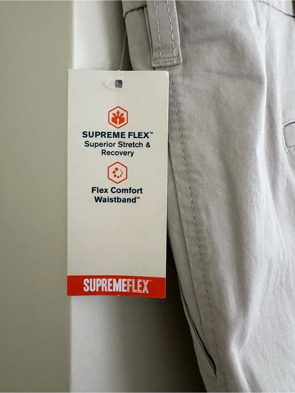 Dockers Ultimate Short Big & Tall SupremeFlex Beige Chino Flat Front NWT 48
